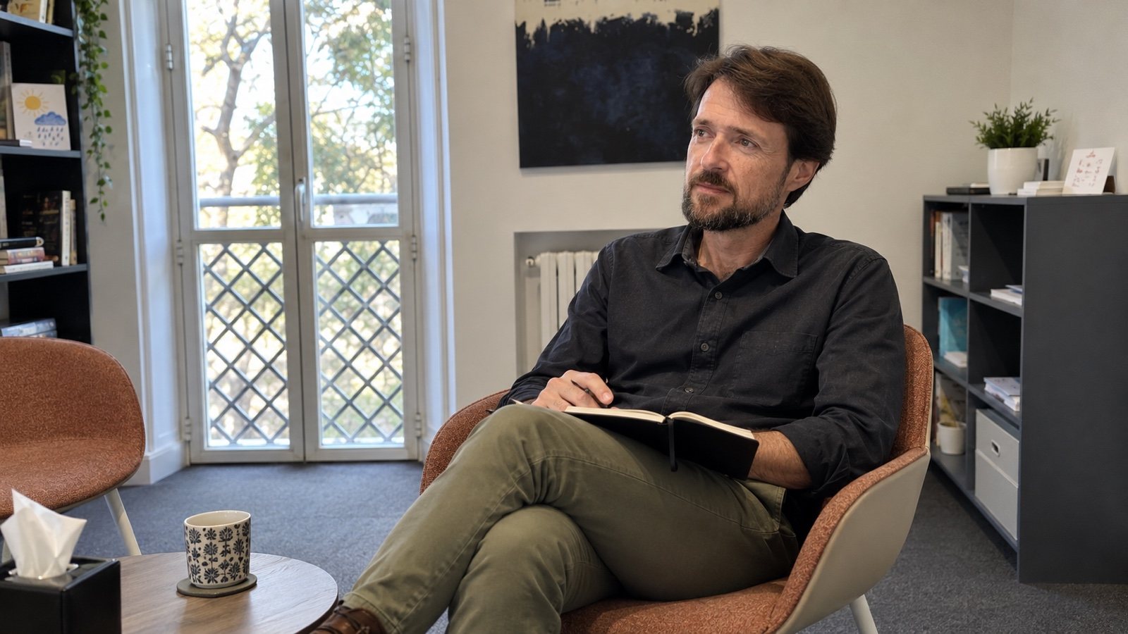 Mark Mesa Oostlander hablando sobre el duelo